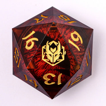 Sharp Edged Resin 55mm D20 - Blood Eye