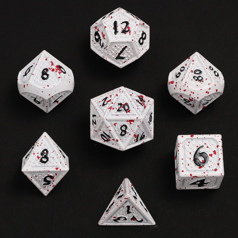 Metal RPG Dice: Behemoth - Blood Splatter (HYMGHO)