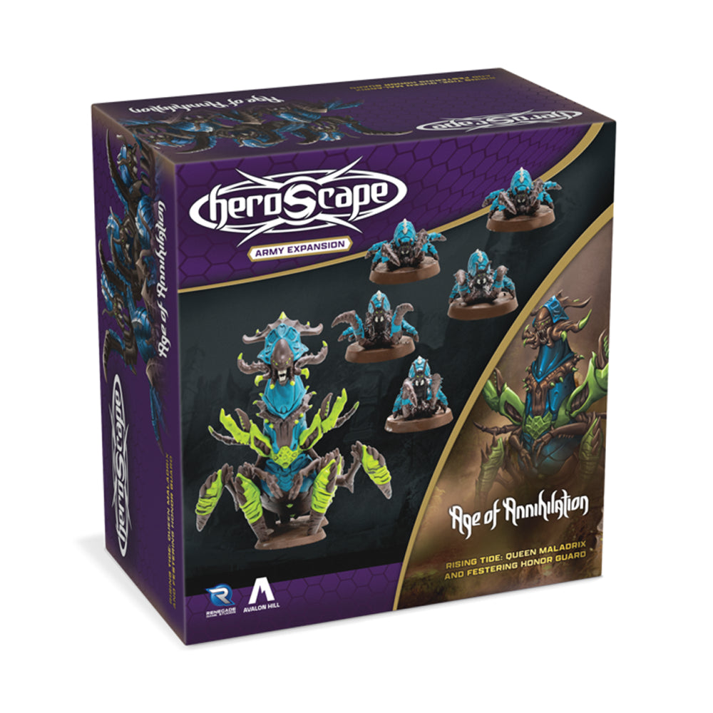 Heroscape: Rising Tide - Queen Maladrix and Festering Honor Guard