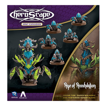 Heroscape: Rising Tide - Queen Maladrix and Festering Honor Guard