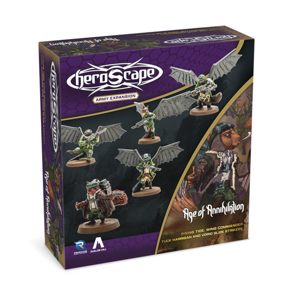 Heroscape: Rising Tide - Wing Commander Tuck Harrigan and Vorid Glide Strikers