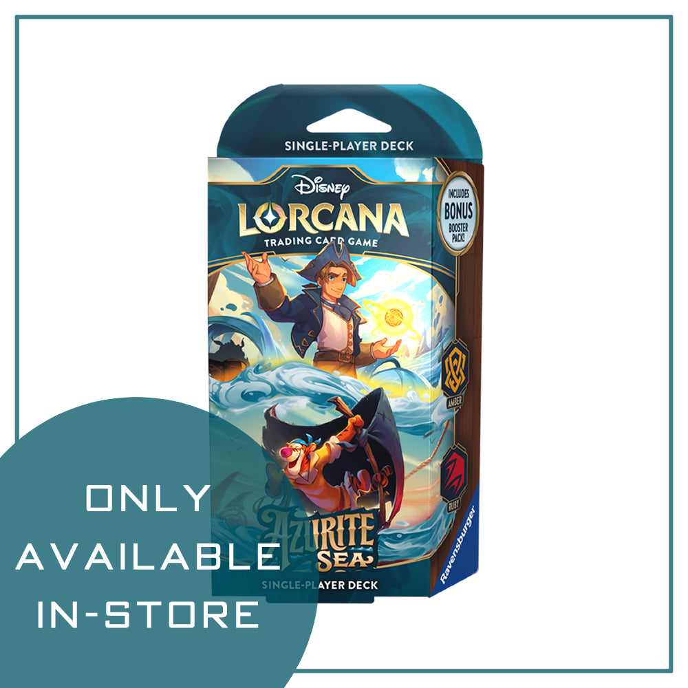 (IN-STORE ONLY) Lorcana: Azurite Sea Starter Deck - A Seaworthy Crew (Jim Hawkins / Tigger)