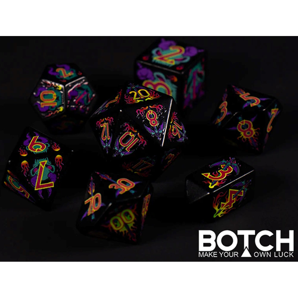 7-Die RPG Dice Set: Infernal Might (BOTCH)