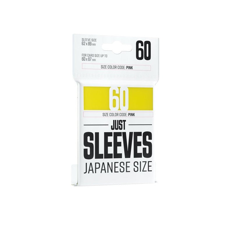 Just Sleeves: Japanese Size - Yellow (60 Count)