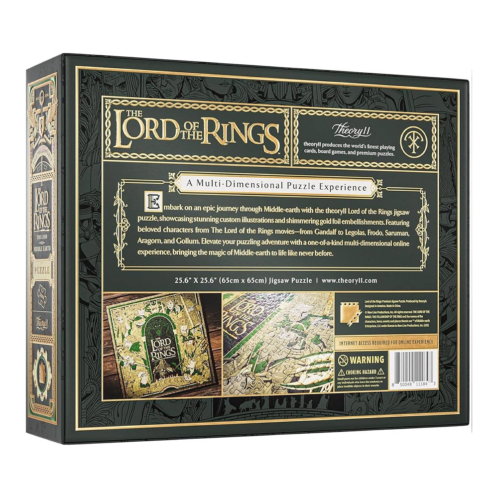 Theory 11 Puzzles (1000 Pieces): The Lord of the Rings - The Land of Middle Earth