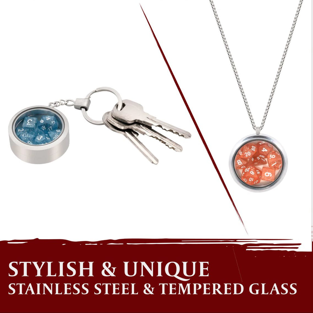 LYNX: Dice Set Locket, Necklace and Keychain