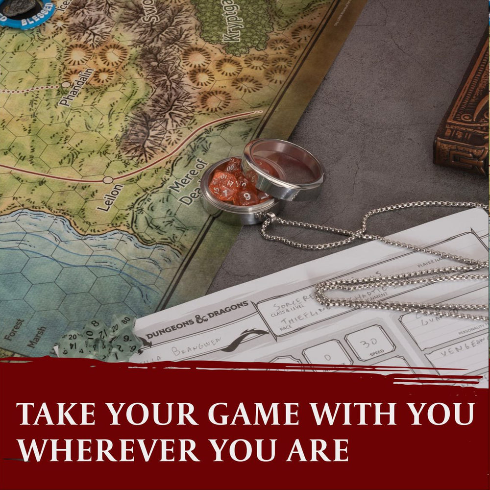 LYNX: Dice Set Locket, Necklace and Keychain