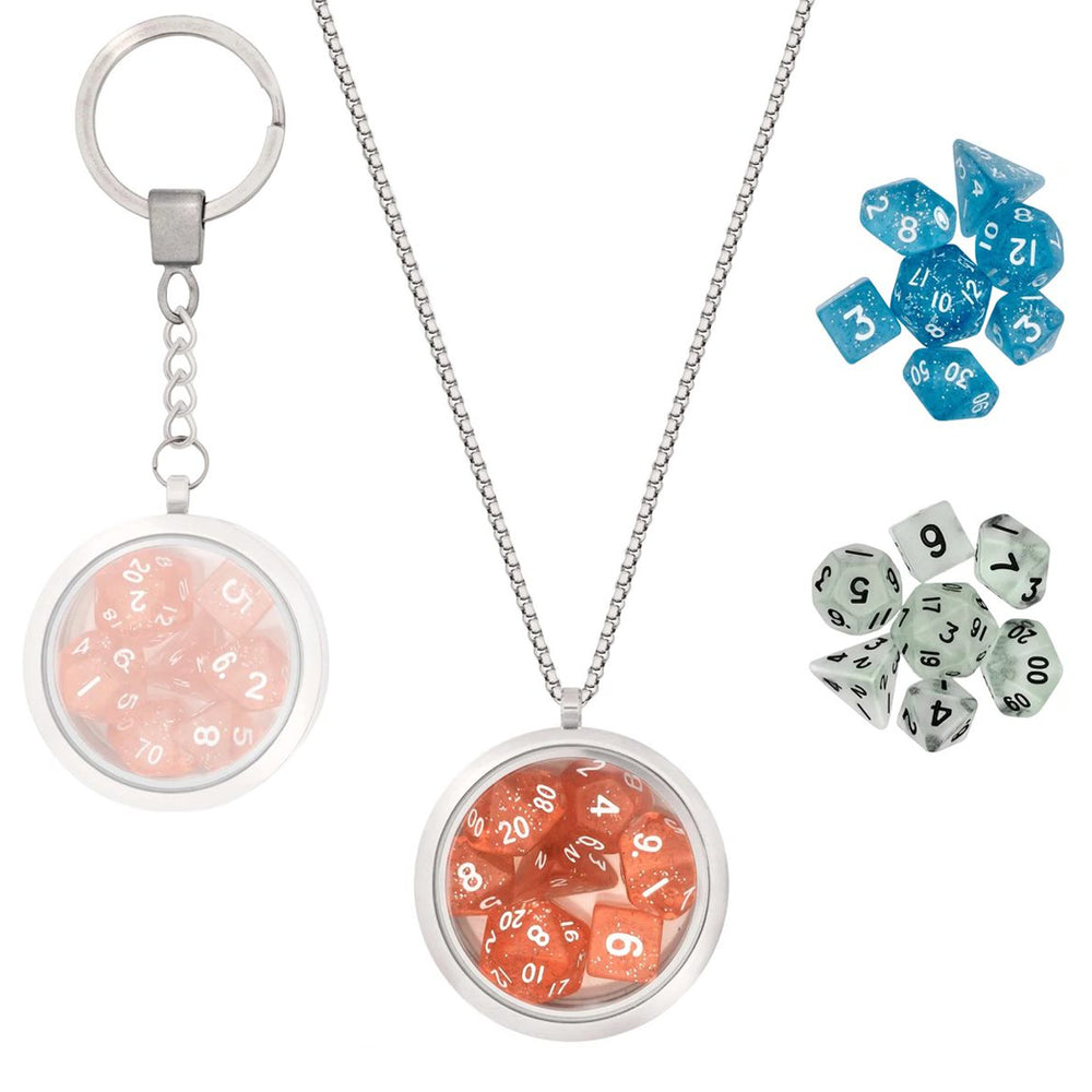 LYNX: Dice Set Locket, Necklace and Keychain