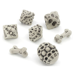 LYNX: Skull & Bone RPG Dice (White)