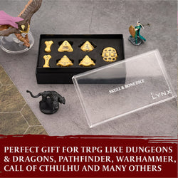 LYNX: Skull & Bone RPG Dice (Yellow)