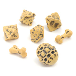 LYNX: Skull & Bone RPG Dice (Yellow)