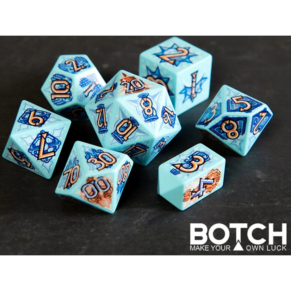 7-Die RPG Dice Set: Liminal Light (BOTCH)