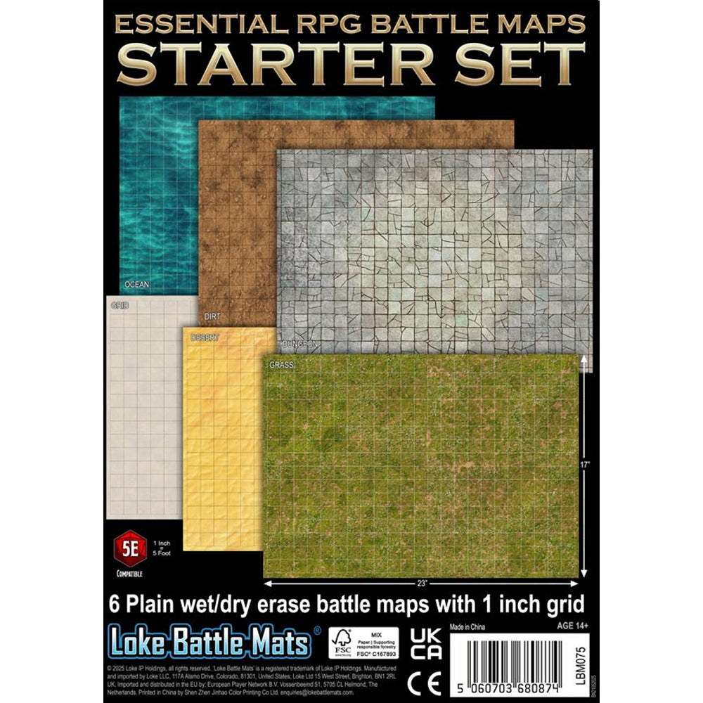 Loke Battle Mats: Essential RPG Battle Maps Starter Set