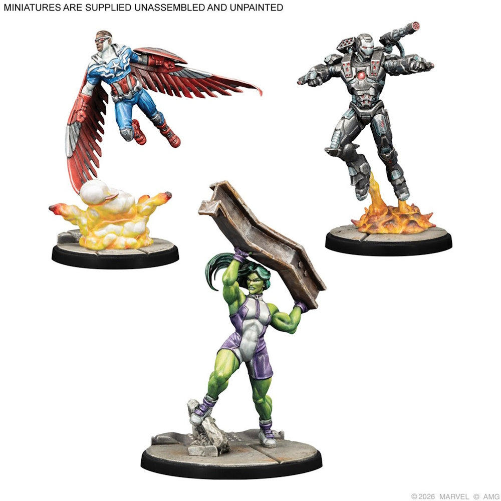 Marvel Crisis Protocol: Character Pack - Captain America & The Avengers