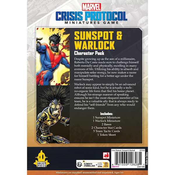 Marvel Crisis Protocol: Sunspot and Warlock