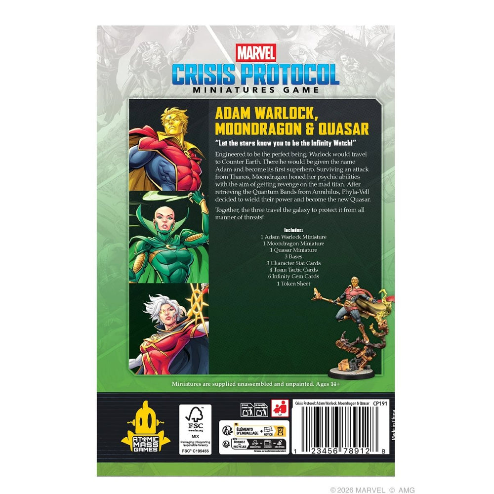 Marvel Crisis Protocol: Character Pack - Adam Warlock, Moondragon & Quasar