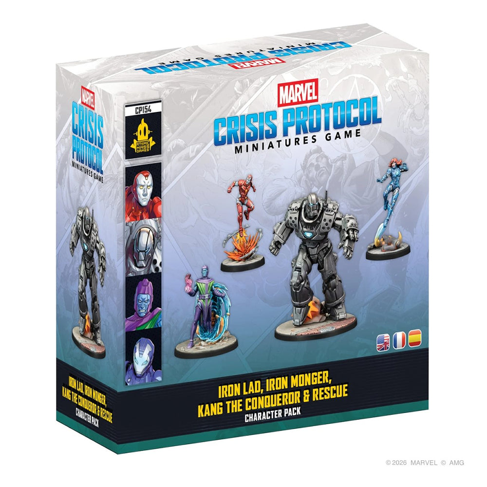 Marvel Crisis Protocol: Character Pack - Iron Lad, Iron Monger, Kang the Conqueror & Rescue