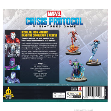 Marvel Crisis Protocol: Character Pack - Iron Lad, Iron Monger, Kang the Conqueror & Rescue