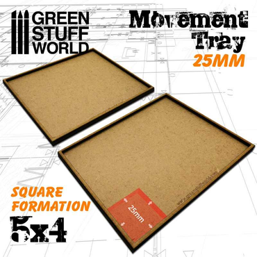 GSW: Movement Tray - MDF 25mm (5x4 / 2 pack)