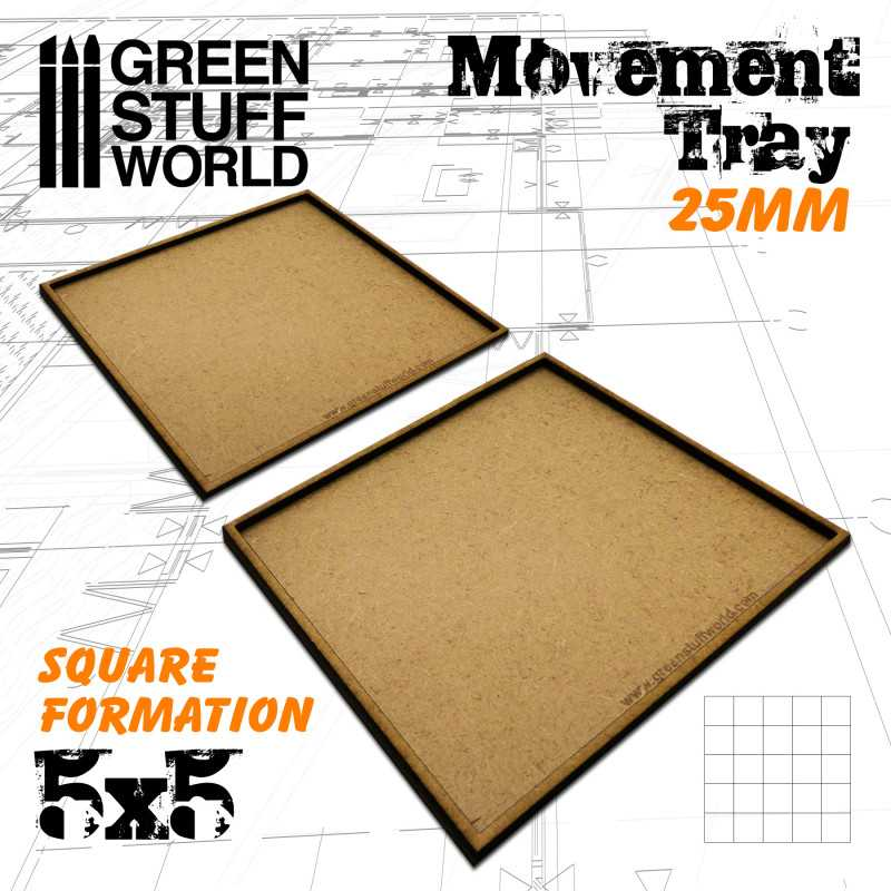 GSW: Movement Tray - MDF 25mm (5x5 / 2 pack)