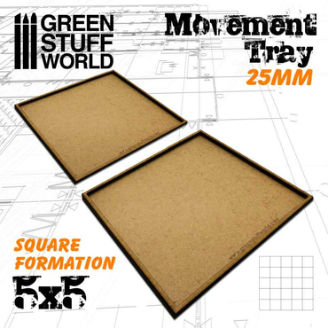 GSW: Movement Tray - MDF 25mm (5x5 / 2 pack)