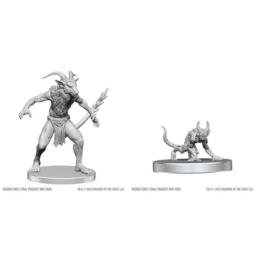 D&D Minis: Bulezau & Quasit (Unpainted / WV28)