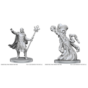D&D Minis: Drow Mage & Yochlol (Unpainted / WV28)