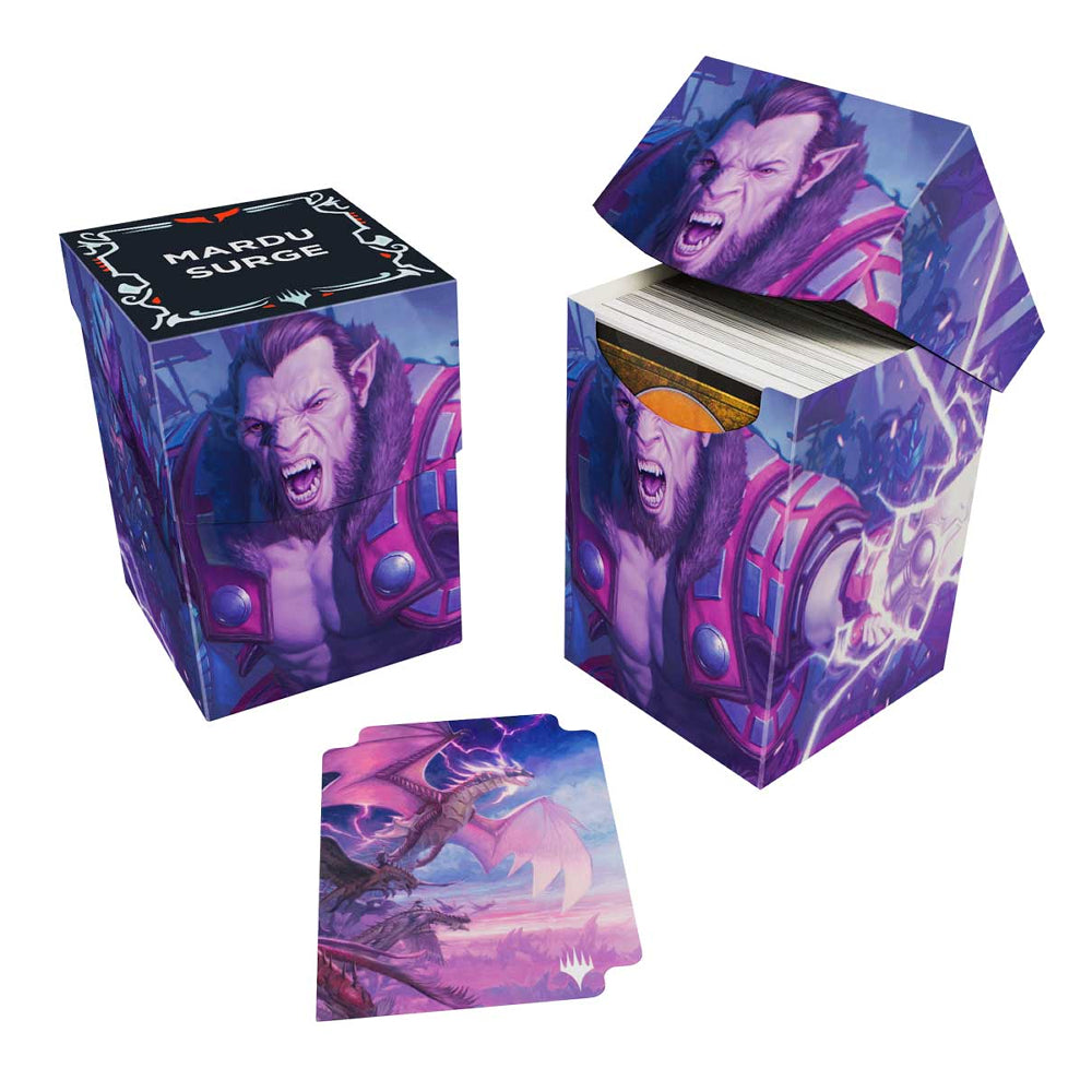 MTG Deck Box: Tarkir Dragonstorm - Mardu Surge (Holds 100+ / Ultra PRO)