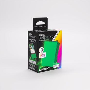 Gamegenic Sleeves: Matte Prime - Green (100 Count)