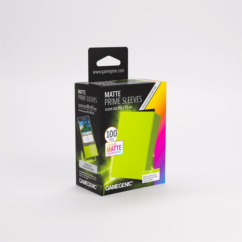 Gamegenic: Matte Prime Sleeves - Lime (100 Count)