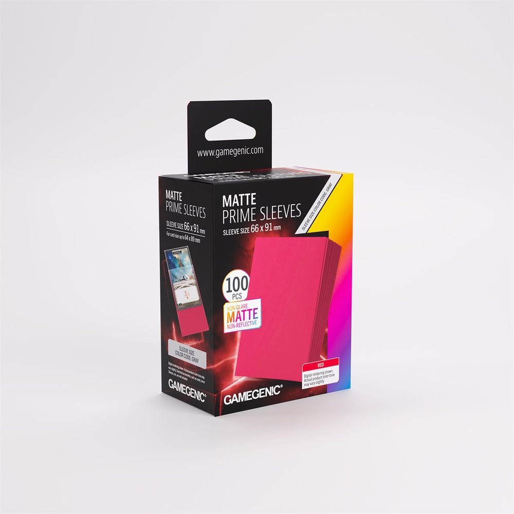 Gamegenic: Matte Prime Sleeves - Red (100 Count)