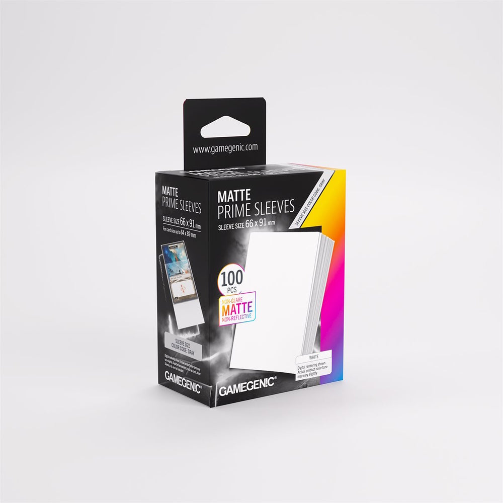 Gamegenic: Matte Prime Sleeves - White (100 Count)