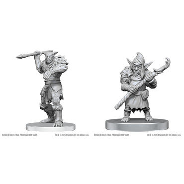 D&D Minis: Bugbear Stalker & Goblin Hexer (Unpainted / WV28)