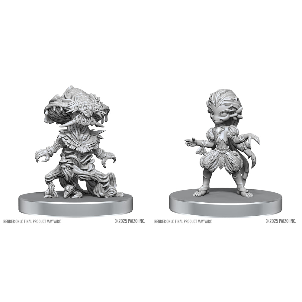 Pathfinder Minis: Fungus Leshy and Seaweed Leshy (Unpainted / WV28)