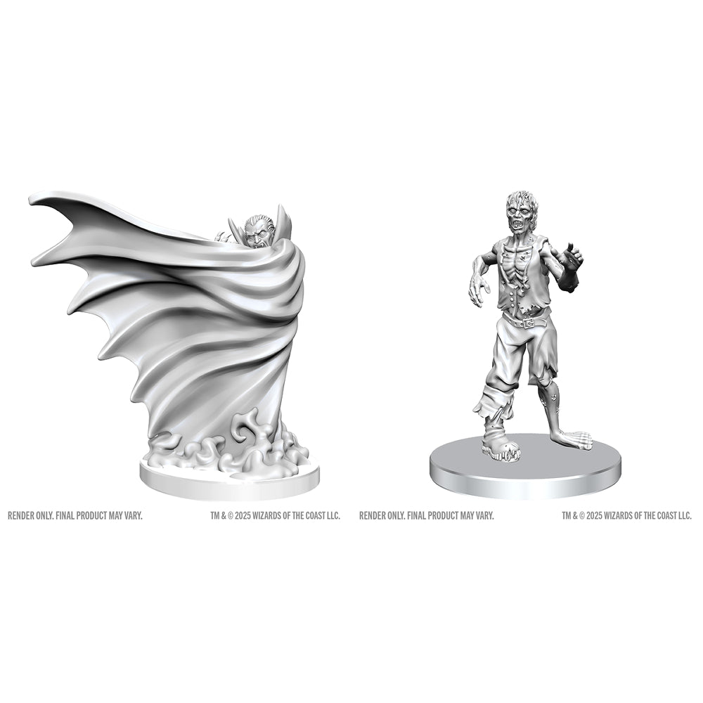 D&D Minis: Classic Vampire & Classic Zombie (Unpainted / WV28)