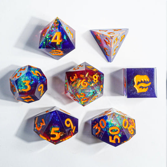 Resin RPG Dice:  Mixtape (Mimic Dice)