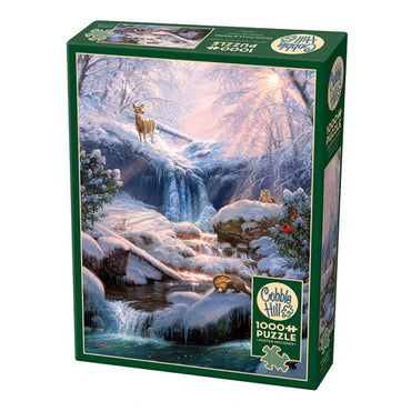 Cobble Hill Puzzles (1000 Pieces): Mystic Falls in Winter
