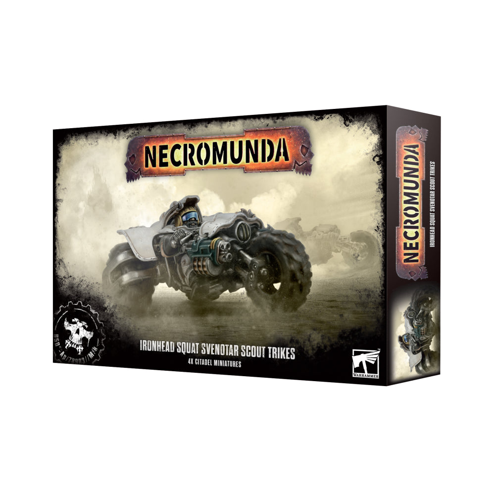 (PREORDER) Necromunda: Ironhead Squat Svenotar Scout Trikes