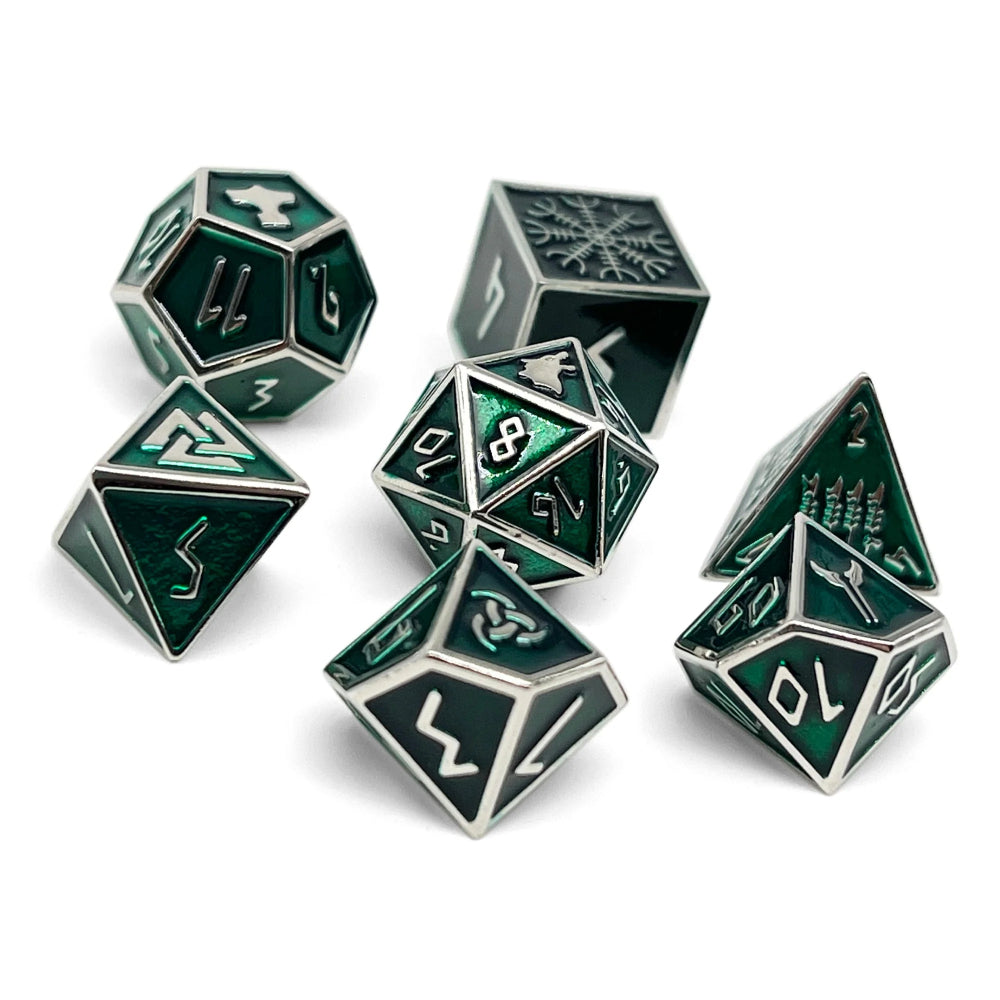Metal RPG Dice: Norse Themed - Loki (Norse Foundry)