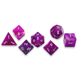 Gemstone RPG Dice: Purple Striped Agate (Norse Foundry)