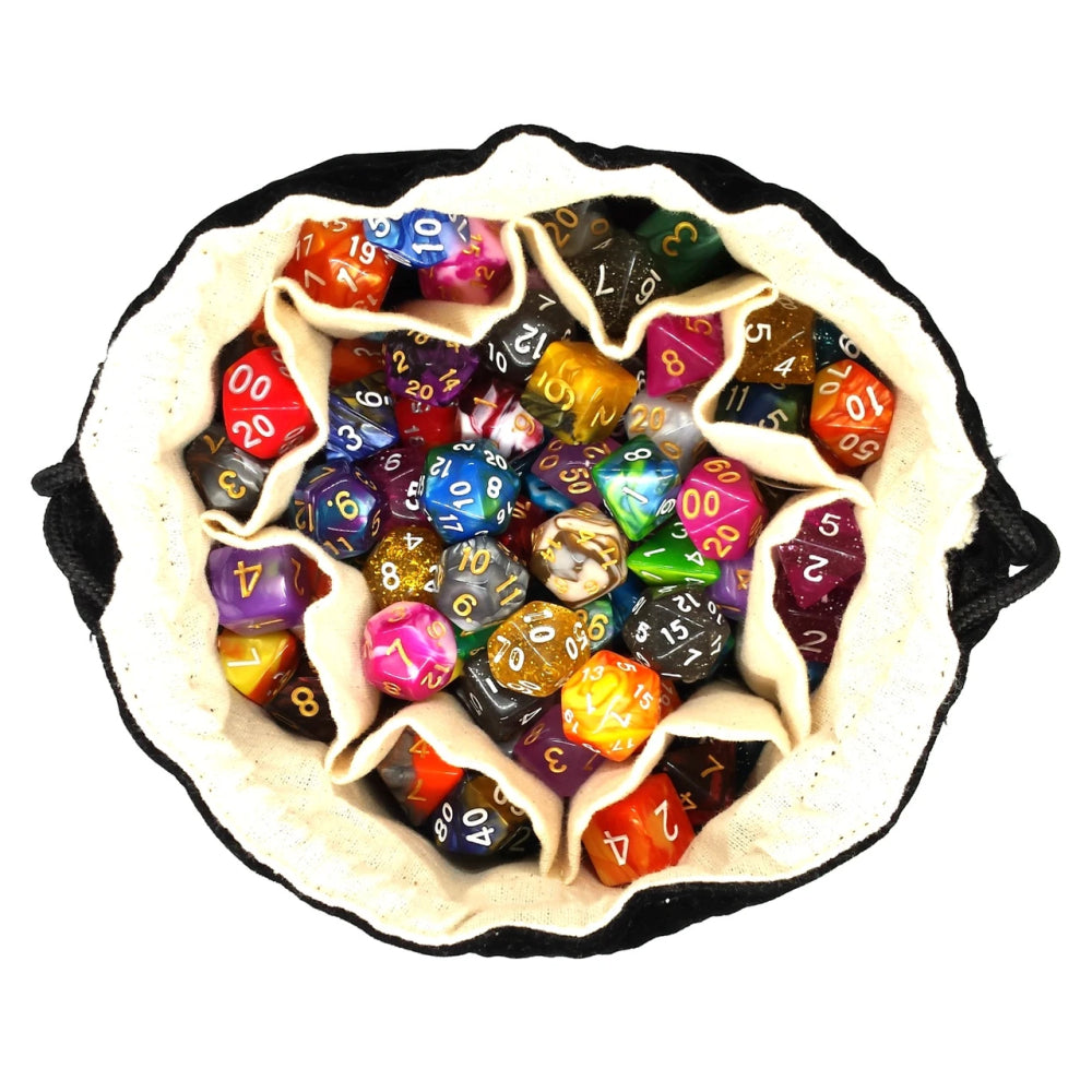 Old School Dice Bags: Bag of Many Pouches - Black