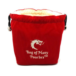 Old School Dice Bags: Bag of Many Pouches - Red