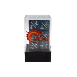+/- D6 Counters: Galaxy - Cosmic Stardust (Old School Dice)