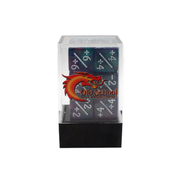 +/- D6 Counters: Galaxy - Cosmic Stardust (Old School Dice)