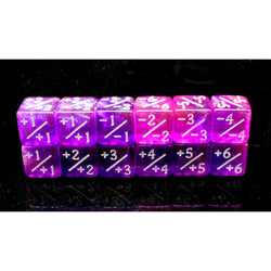 +/- D6 Counters: Galaxy - Majestic Cosmos (Old School Dice)