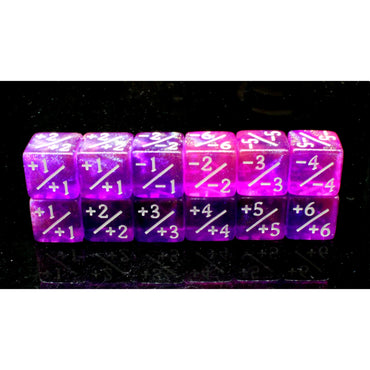 +/- D6 Counters: Galaxy - Majestic Cosmos (Old School Dice)