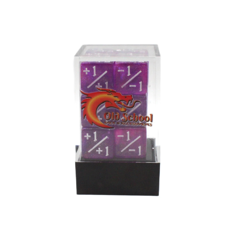 +/- D6 Counters: Galaxy - Majestic Cosmos (Old School Dice)