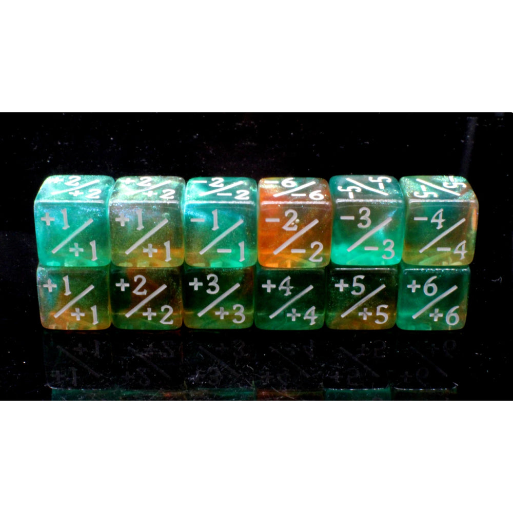 +/- D6 Counters: Galaxy - Mystic Burst (Old School Dice)