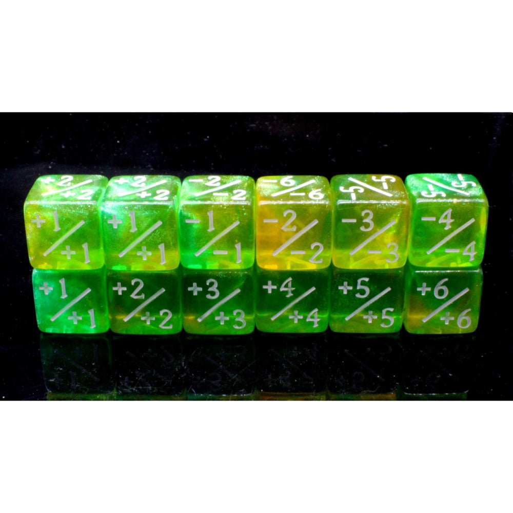 +/- D6 Counters: Galaxy - Fairy Lights (Old School Dice)
