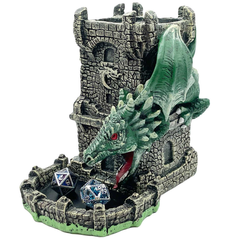 Old School Dice Tower: Dragon's Fury - Green